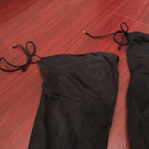 Public Opinion Over The Knee Suede Boots 9M Black - Picture 7 of 8